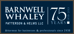 Barnwell Whaley law firm 75th anniversary logo